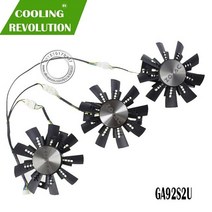 그래픽카드 팬 수리 부품 그래픽 카드 gtx 1080 ga92s2u for zotac gtx1080 eth mining video card 냉각, 팬 세트3개