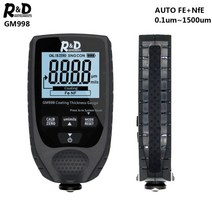 램프 d 자동차 페인트 코팅 두께 게이지 자동차 페인트 전기 도금 금속 코팅 두께 테스터 미터 0-1500um fe amp nfe 프로브 gm998, 풀 블랙, 1.Full Black