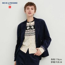 유니클로 IDLF 코듀로이 더블 브레스트 재킷 여성 23FW 462457