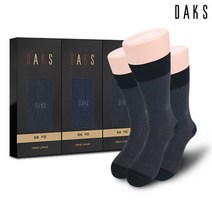 닥스 양말 3족 선물세트 남자 정장 참숯 도트조직 패션 20825