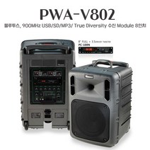 빅보스 PWA-V802 2채널 300W 포터블앰프 충전용앰프 휴대용앰프 행사용앰프 PWA-VN802, 핀