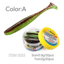 더블 컬러 냄새나는웜 스윔 베이트 7cm 5cm 잉어 낚시 소프트 루어, garlic, ColorA