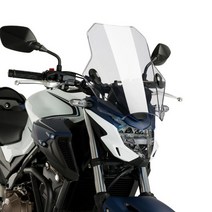 혼다 오토바이용 조절식 윈드 스크린 실드 CB500F 호넷 1998-2019 2020 F, 03 Transparent