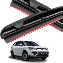 티볼리에어 와이퍼 600mm400mm 클린 실리콘와이퍼, 600+400젠더A타입