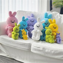러키래빗 토끼 행운의 국민 애착인형 6color 생일 조카 여자친구 선물, 옐로우