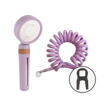 SF-S580W 블라썸 와이드 필터샤워기 퍼플+스프링 샤워호스 3M 퍼플 세트 (미니스패너 증정), 없음