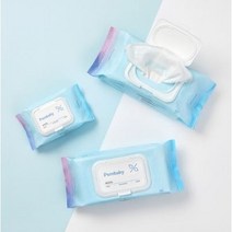 퓨어랜드 퓨어베이비 휴대용 유아 저자극 아기 물티슈 프리미엄 캡형 (퓨어락 물티슈), 60팩
