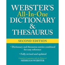 Webster의 올인원 사전 & 동의어 사전 제2판 최신판 하드커버 – 2013년 3월 1일