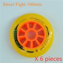 거리 싸움 오렌지 110mm 100mm 90mm 인라인 스피드 스케이트 휠 mpc 아스팔트 그라운드 거리 경주 마라톤 대회 rodas, 6 엑스펌 100mm