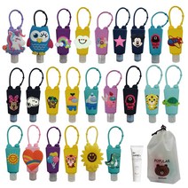 빌리브피앤피 손소독제 케이스 캐릭터 키링 휴대용손소독제 홀더 생일선물답례품 생일답례 구디백 어린이집선물, 랜덤A