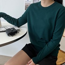 슬림하고 세련된 여자 가을색감 기본 긴팔 니트 15색