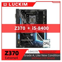 리퍼비쉬 Z370 Extreme4 마더보드 LGA1151 i7-9700K 세트 키트 (프로세서 포함), 02 마더 보드 + CPU