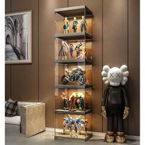 피규어 쇼케이스 레고 진열장 핫토이 케이스 장식장, 3단 조명+리모콘