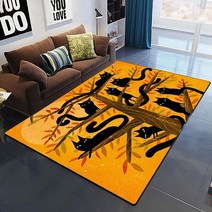 필라테스매트 홈트매트 요가매트 Cute cat carpet Yoga living room children's crawling mat doormat, 09 9_10 120cm by 160cm
