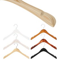 원목옷걸이 나무 베이직2 정장상의 여자 (5개), (블랙), 5개입