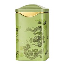 금속 Tinplate 빈 통 차 저장 용기 차 커피 허브 사탕 설탕, 하나, Green, 1개