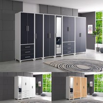 [가구의취향] 테이스트 장롱 시리즈 A타입 세트 / 오픈형 옷장 / 키큰장 / 장롱 / 이불장 / 원룸옷장 / 옷장세트 / 서랍옷장 / 거울장, 600, 네이비