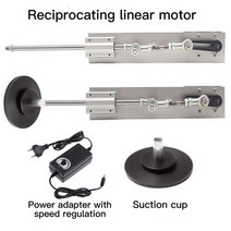 텔레스코픽 선형 액추에이터 dc 12v24v 3xlr 커넥터 흡입 컵 dc 선형 모터 왕복 메커니즘 포함, 04 12V 150mm 95rpm_04 UK Plug