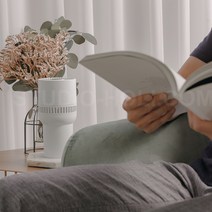 나노워셔 미니 공기 청정기 휴대용 음이온 가습 미세먼지 공기청기 정화, 화이트(투명)