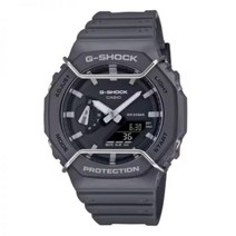 Casio 카시오 G-Shock GA2100PTS-8A 매트 그레이 아날로그/디지털 와이어 페이스 워치 흑백