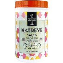 나트리브 비건 프로틴 파우더 프렌치 바닐라 웨이퍼 선데, 675g, 1개