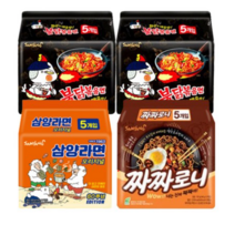 삼양 삼양라면 120g x 5P + 불닭볶음면 140g x 5P x 2개 + 짜짜로니 140g x 5P, 20개