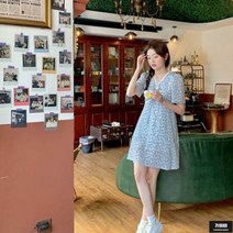 가바바 여성 미디 원피스 단아한 느낌으로 분위기 있게 입기 좋은 캐주얼 생활한복 세트 G64705
