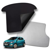 미로카매트 쉐보레 스파크 승용 밴 고무 방수 차박 논슬립 트렁크매트 3타입, 스퀘어블랙, 스파크 승용밴 (2020년)