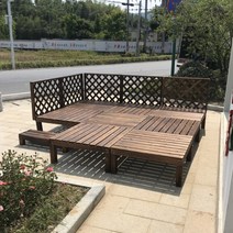 평상 조립식 평상마루 나무데크, P. 90x40x36단 1개