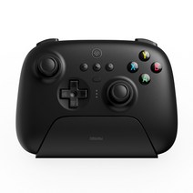 8bitdo 얼티밋 컨트롤러 2.4G PC 버전 충전독 포함 블루투스 조이패드 얼티메이트 게임패드, Black, BLACK