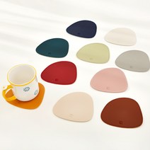 레더스 가죽 티코스터 컵받침, 베이지