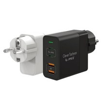 [바이퍼럭스] 클레버 타키온 GaN PD PPS 접지형 83W 고속 멀티충전기 G224PQ, 화이트