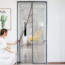 시원한 반투명 안방 문 모기장 현관방충망 방충문 90x210cm 모기망