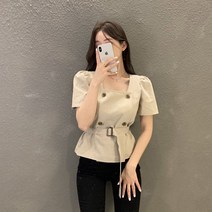 춘게엘 더블 스퀘어넥 셔츠 ghp046