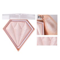 하이라이터 HANDAIYAN 다이아몬드 반짝이 파우더 페이스 메이크업 하이라이트 글로우 샤인 메탈릭 브라이트닝 바디 컨투어 야광 교정기, 한개옵션1, 03 3