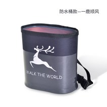 아이디어 캐릭터 차량용 쓰레기통 자동차용품 다기능 수납함 사물함 수납통 쓰레기봉투, 방수 배럴형 일록 순풍