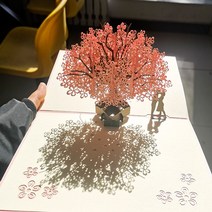 스승의 날 인사말 카드 선물 3D 3d 편지, 카네이션나비