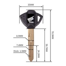 잠금장치 도난방지 오토바이 자전거 브랜드 뉴 키 바이크 오토바이 unut For Suzuki DR650SE DL650 TL1000r, 02 3PCS black S