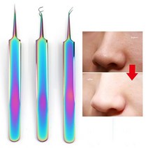 침구 청소기 진드기 살균 침대청소기 이불 345pcs 귀 왁스 피커 블랙 헤드 리무버 스테인레스 스틸 바늘 여드름 여드름 여드름 추출기 리무버 도구 페이스 모공 클리너, 스타일 i 3pcs