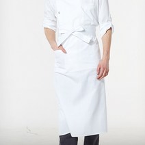 [P1M] 뷔페 식당 레스토랑 조리사 요리 쉐프 앞치마 화이트 / 호텔유니폼 쉐프웨어 작업앞치마 바리스타앞치마 어린이집앞치마 예쁜앞치마 ( P1M / 73254EA ), 본상품선택, 본상품선택