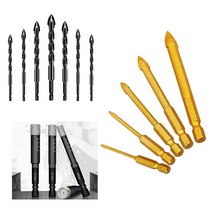 유리드릴 콘크리트 타일 대리석 플라스틱 드릴비트 유리홀쏘 융착코어비트, 4날 유리드릴 8mm