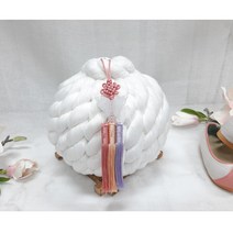 실타래 이불타래실 장수실타래 실타래완제품(19cm)1개+미니나비옥3봉노리개 1개 미니실타래완제품, 올화이트1개+미니나비옥노리개1개