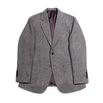 브이와이 남자 하운드투스 체크패턴 도톰한 겨울 울 자켓