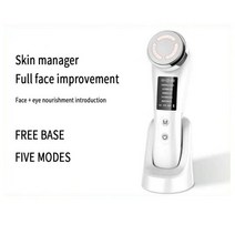 뷰티디바이스7in1 얼굴 마사지기 RF 미세 전류 메조테라피 일렉트로포레이션 LED 피부 재생 리무버 주름, 04 5 modes