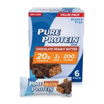 퓨어프로틴 초콜릿 땅콩 버터 맛 단백질 바 6개입, 용량, 10개입