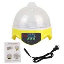 병아리 부화기 Mini Egg Incubator 7 Automatic Brooder Adjustable Digital Temperature Poultry for Chicken Du, 110V US Plug