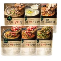 비비고 프리미엄 즉석국 즉석탕 6종(갈비탕400g + 차돌된장찌개460g + 차돌육개장500g + 추어탕460g + 스팸부대찌개460g + 한우사골곰탕500g), 1세트