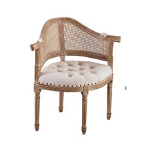 식탁 등받이의자 카페 인테리어 쿠션체어 고급 다이닝, 화이트 - 도트 쿠션