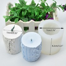 3D 스웨터 슬리브 모양의 양초 캔들 틀/용기 실리콘 아로마 DIY 케이크 틀/용기 양초 캔들 석고 점토 만들기 DIY 케이크 초콜릿 장식, 라이트 그레이