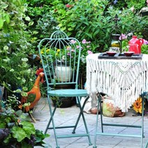 야외 실내 테라스 발코니 거실 마당 옥상 빈티지 앤틱 북유럽 접이식 고급스러운 녹슨 녹 서양 외국 카페 감성 테이블 오래된 입식 옛날 느낌 등받이 있는 의자 감성 철 세트 하비리아, 녹색접이식의자직경40cm높이96cm